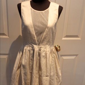 FREE PEOPLE Deep V Party Dress